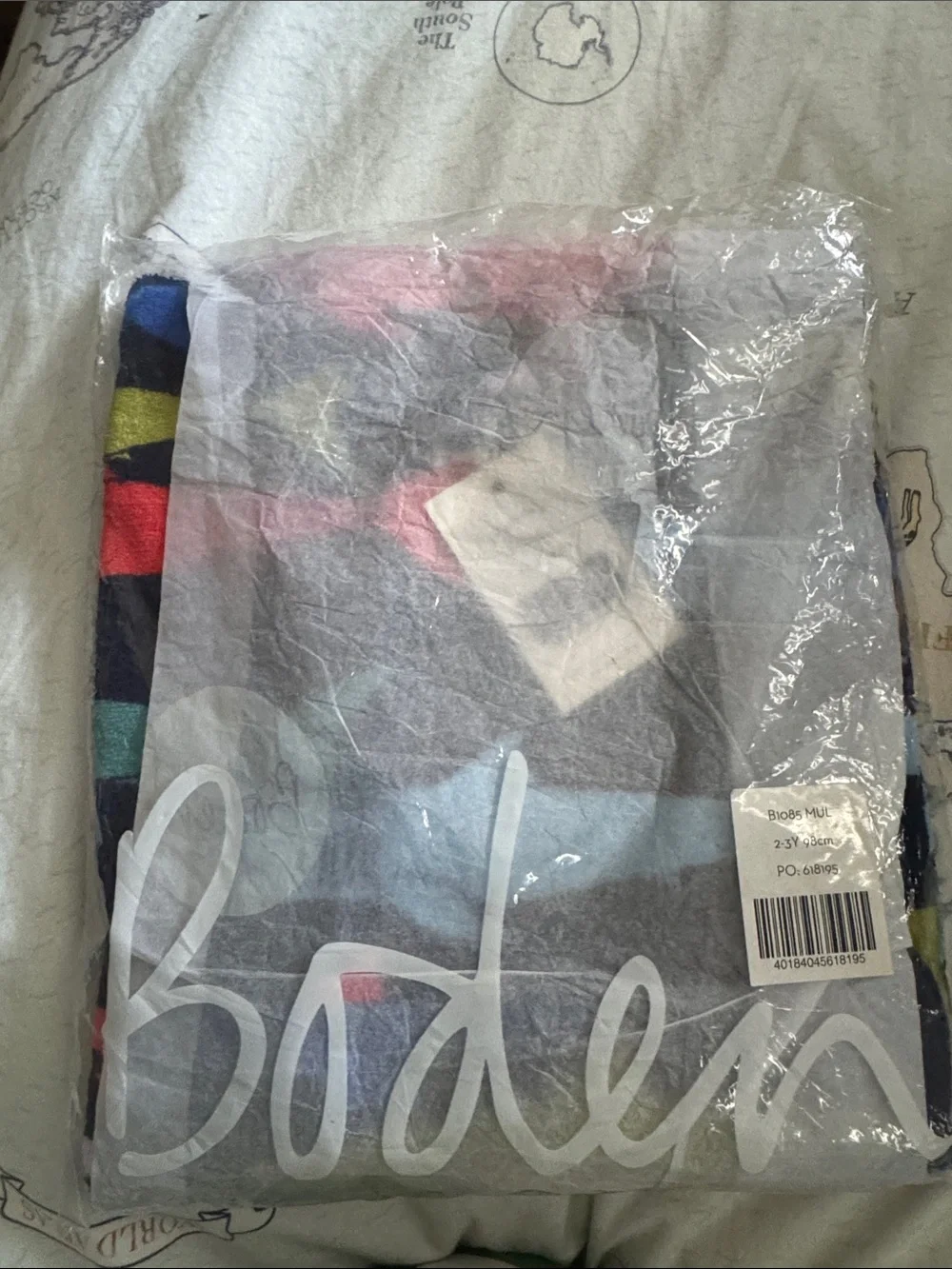 Boden Multicolor Shark Print Throw - Black, Blue, Teal, Red, Yellow